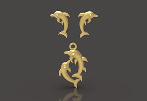 3D Fish Pendant - 0103 model