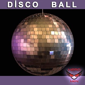 render disco ball 3d model