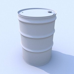 3d model 55 gallon drum