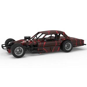 Vintage Asphalt Modified stock car V13 Scale 1 to 25 3D model