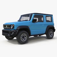 Suzuki Jimny 2025 Three Door SUV Blue Simplified