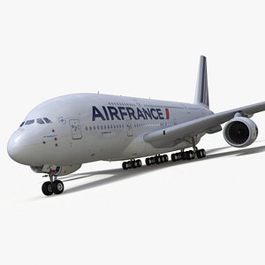 Air France Airbus A380 3D model