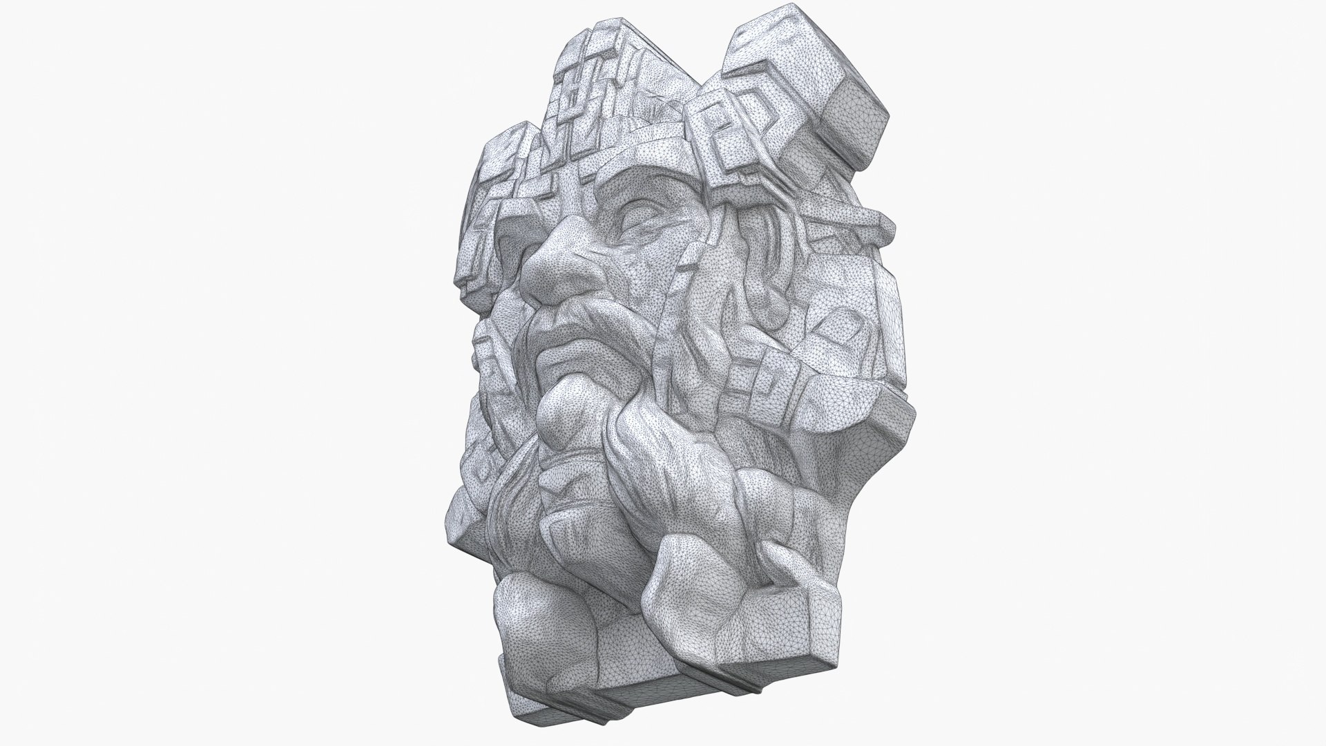 Stone Sentinel Bust 1 3D Model - TurboSquid 2187734