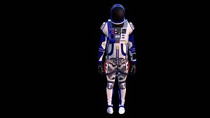 3D model Astronaut Spacesuit Greece