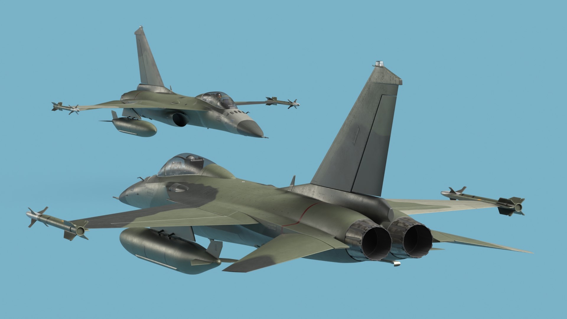 3D Combat Fighter Jet With Pilot On Board In Flight - TurboSquid 2280728
