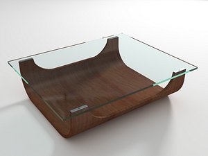 small glass table 3d model