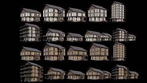 Medieval Village Collection 02 - 4K Textures Game Ready 3D model