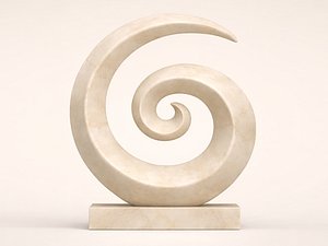3D Elegant spiral sculpture - 3D Print model model