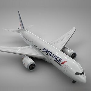 3D model boeing 787 dreamliner air france