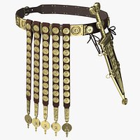 Roman Belt with Pugio Dagger