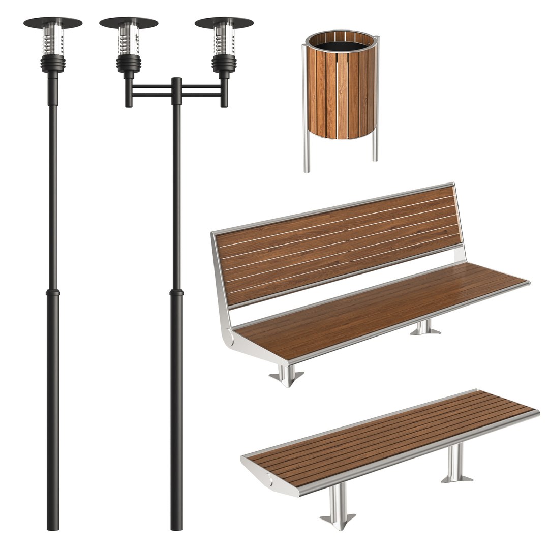 Benches Exterior 3D - TurboSquid 1473779