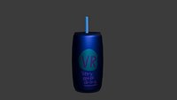 Vero Soda Can with Straw