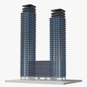 3D Dubai Emaar Beachfront Towers