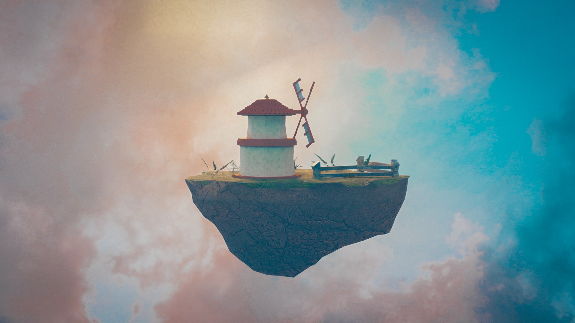 Floating Island 3D Model - TurboSquid 2188519