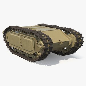 Goliath Tracked Mine WWII German Olive Rigged