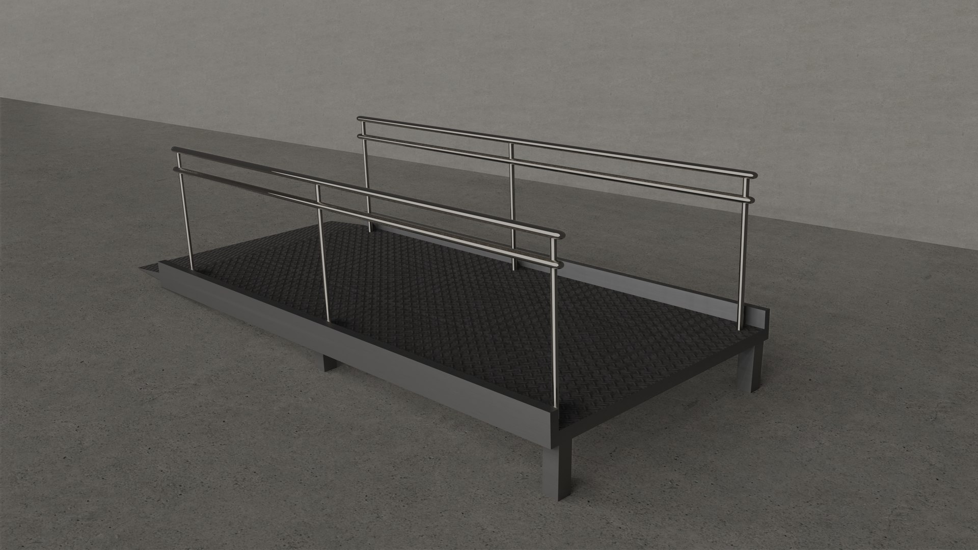 Metal Ramp 3D Model - TurboSquid 1579658