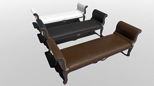 3D Vintage Bench set