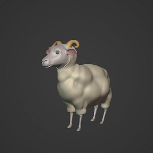 Cartoon Sheep 3D model