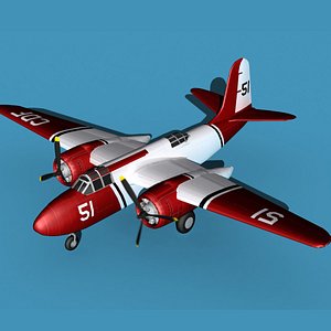 Douglas A-20G Civil Transport V04 3D