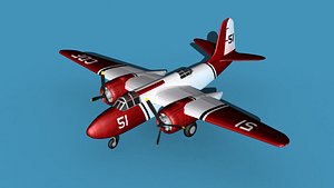 Douglas A-20G Civil Transport V04 3D
