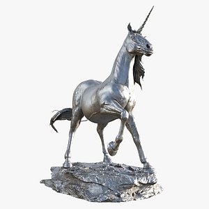 Unicorn Statue 3D model