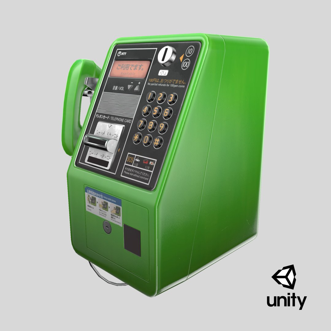 Japanese PayPhone Stylized model https://p.turbosquid.com/ts-thumb/vb/gyNaiV/N3/stemcell_unity_render/png/1744651151/1920x1080/fit_q87/4523ec5f044e20b838babb6c8dbe35d8caacbd0f/stemcell_unity_render.jpg