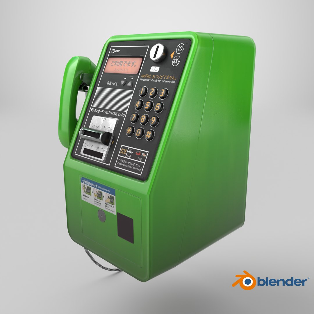 Japanese PayPhone Stylized model https://p.turbosquid.com/ts-thumb/vb/gyNaiV/iq/stemcell_blender_cycles_render/png/1744651138/1920x1080/fit_q87/d105b1212c73030a02c48c6b569d81ab93ad5add/stemcell_blender_cycles_render.jpg