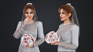 Bride Model Rigged 3D model