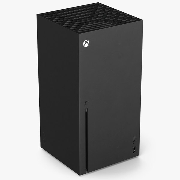 3D xbox series x console model