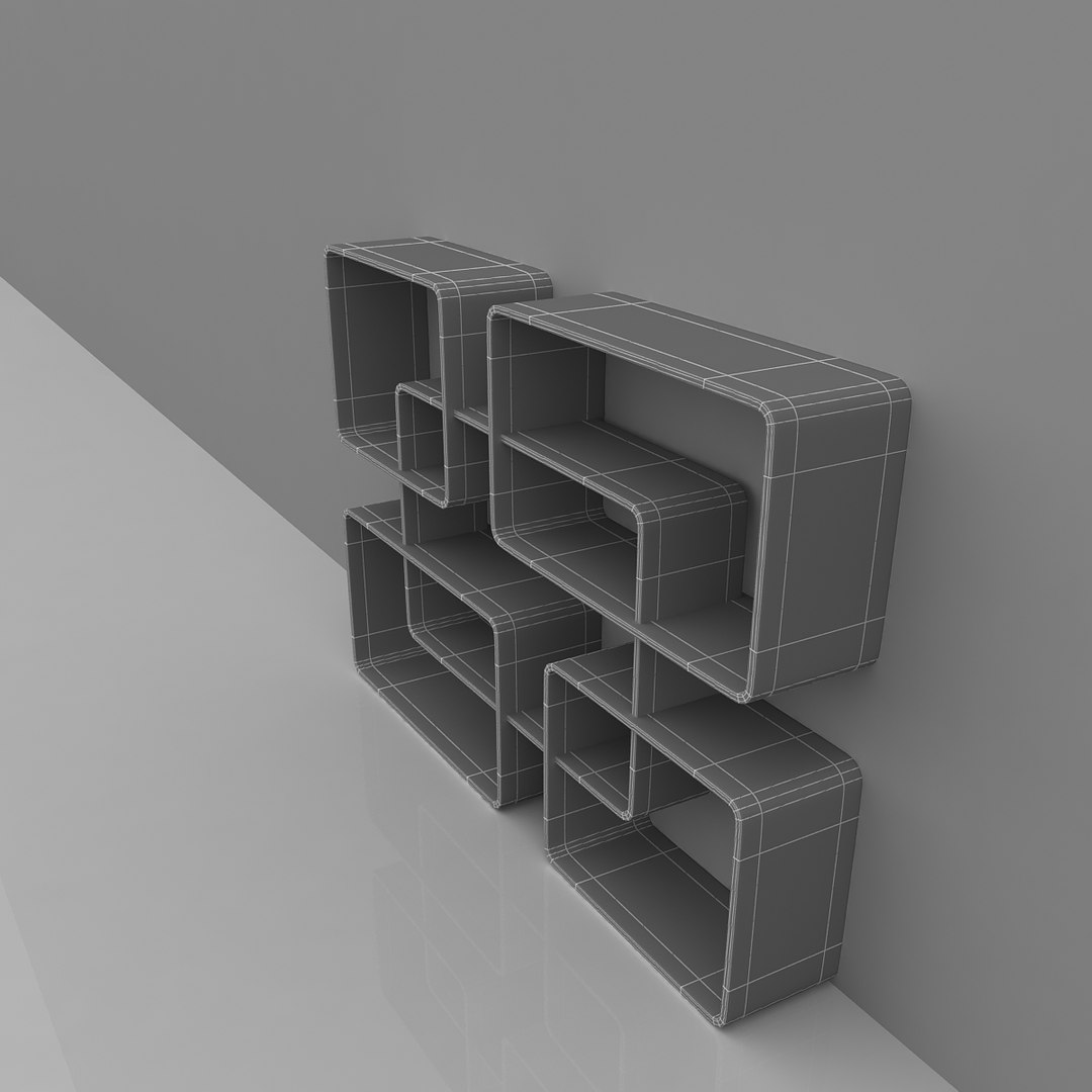 3d Bookcase Model
