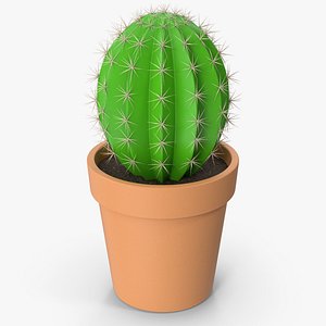 Cactus In Pot 3D model