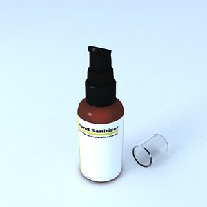 sprays hand sanitizers 3d model