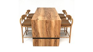 3D Table with chairs model