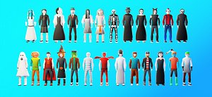 3D Stylized Characters Pack 3 model
