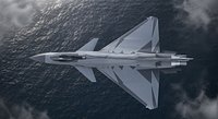 Advanced Delta Canard Fighter Jet  Multi Role Aircraft Game Ready 3D Model