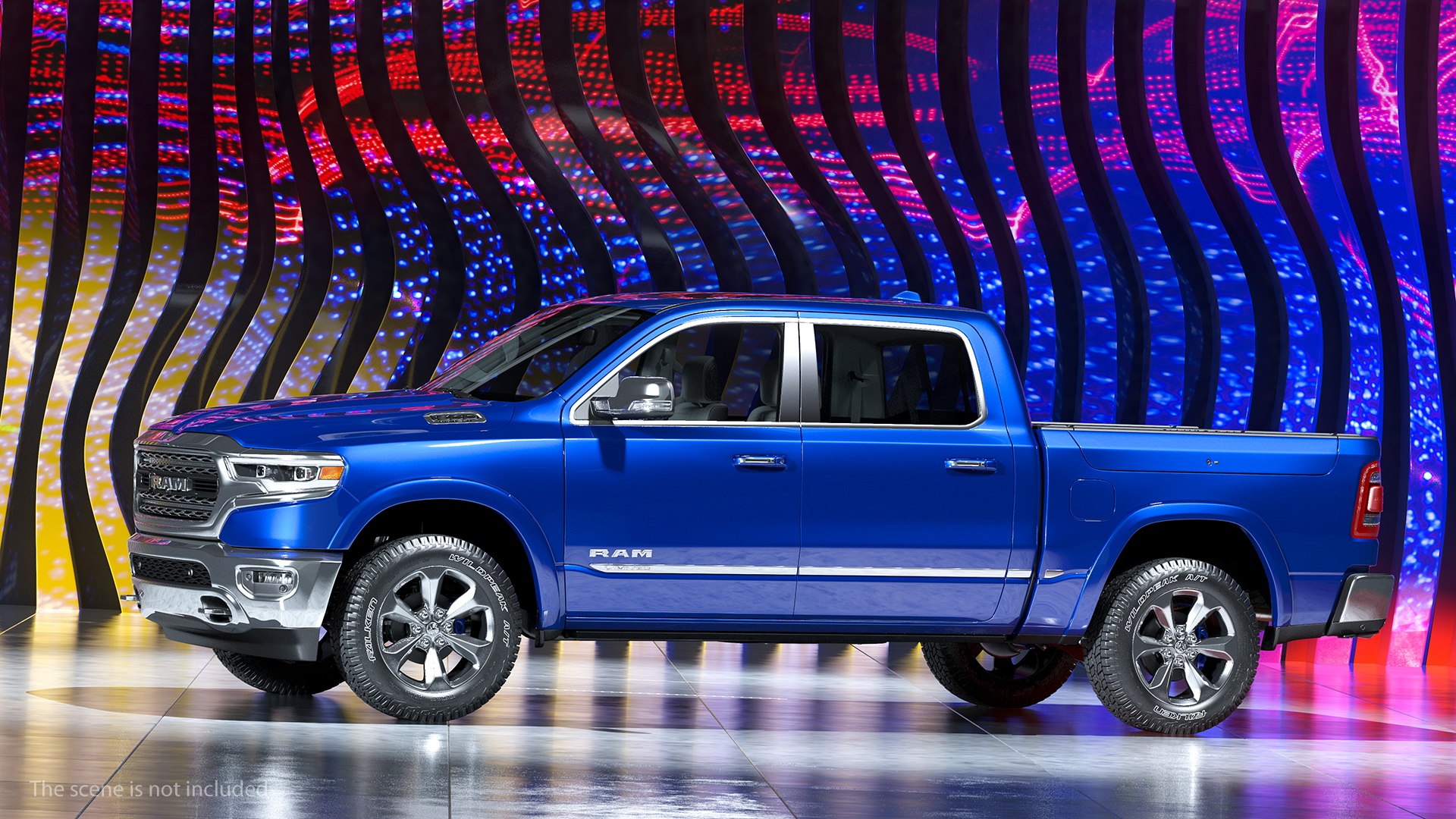 Dodge RAM 1500 Simple Interior 3D model preview