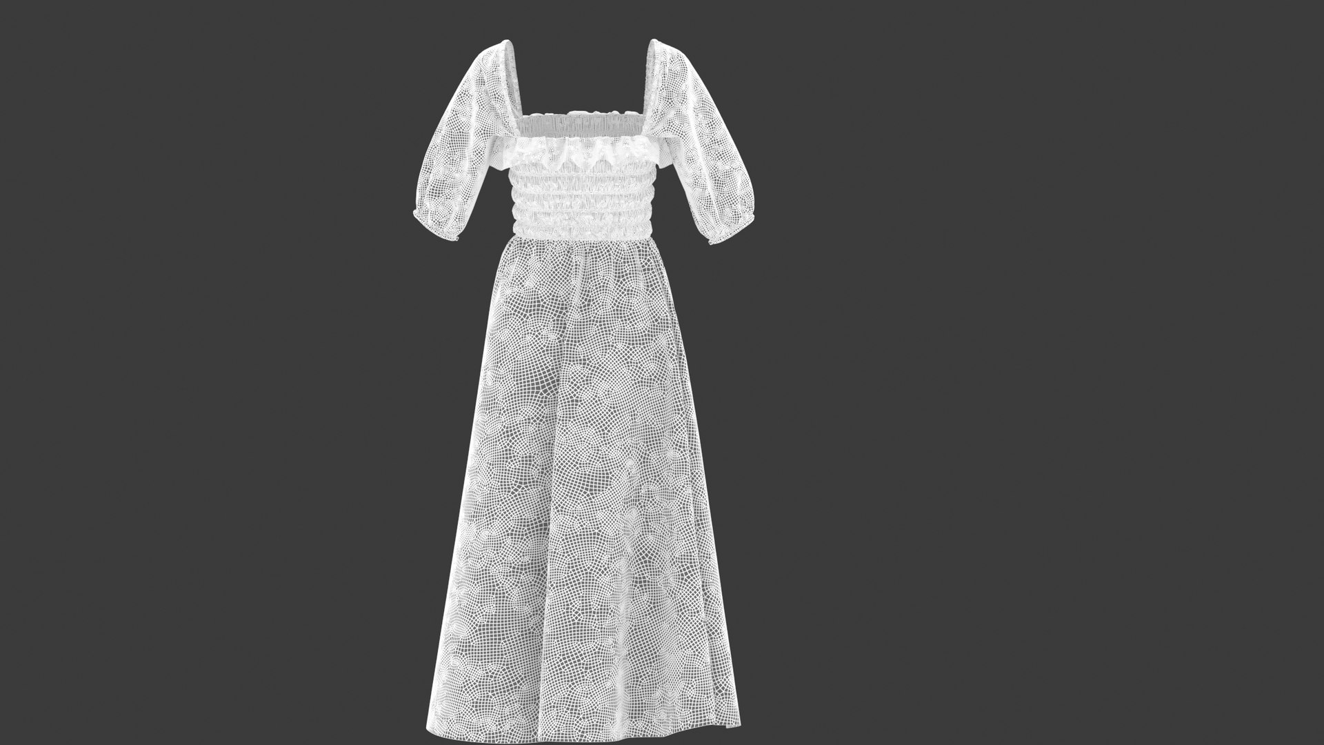 Woman Dress 03 Blue 3D model - TurboSquid 2132113