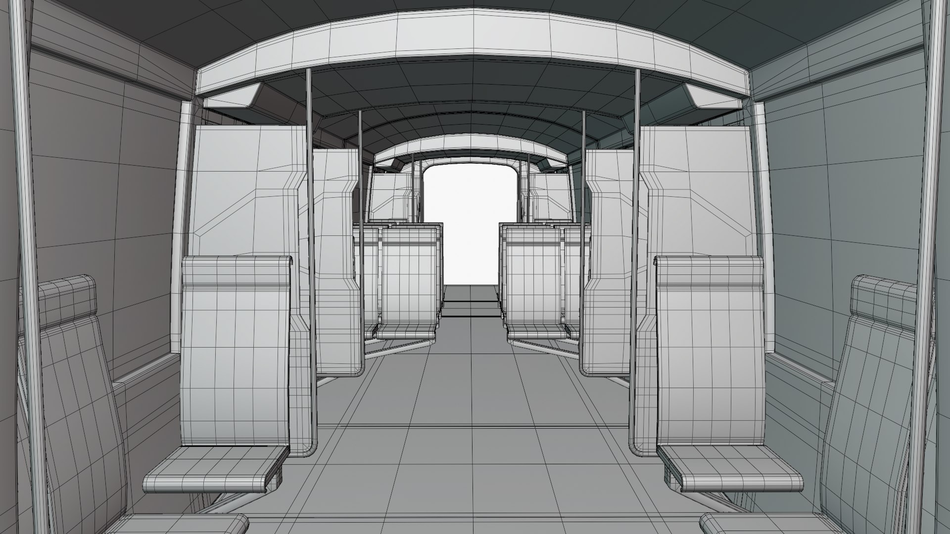 Train Interior Textured 3D Model - TurboSquid 1892753