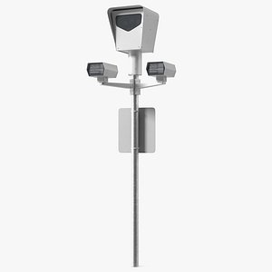 Traffic Control Red Light Camera on Pole