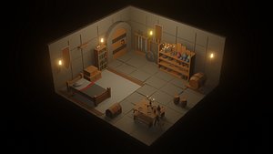 Lowpoly Cartoon Dungeon Pack