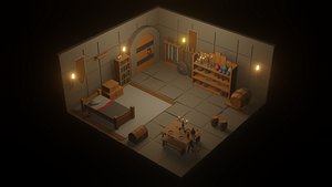 Lowpoly Cartoon Dungeon Pack