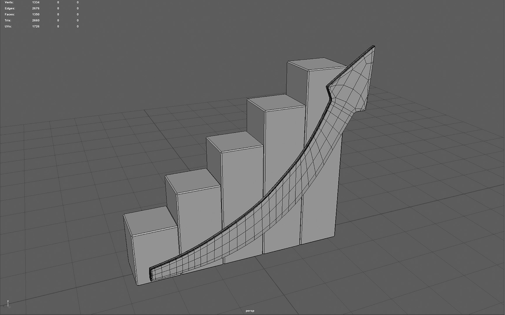 3d Growing Bar Chart With Arrow Turbosquid 2202384 9262