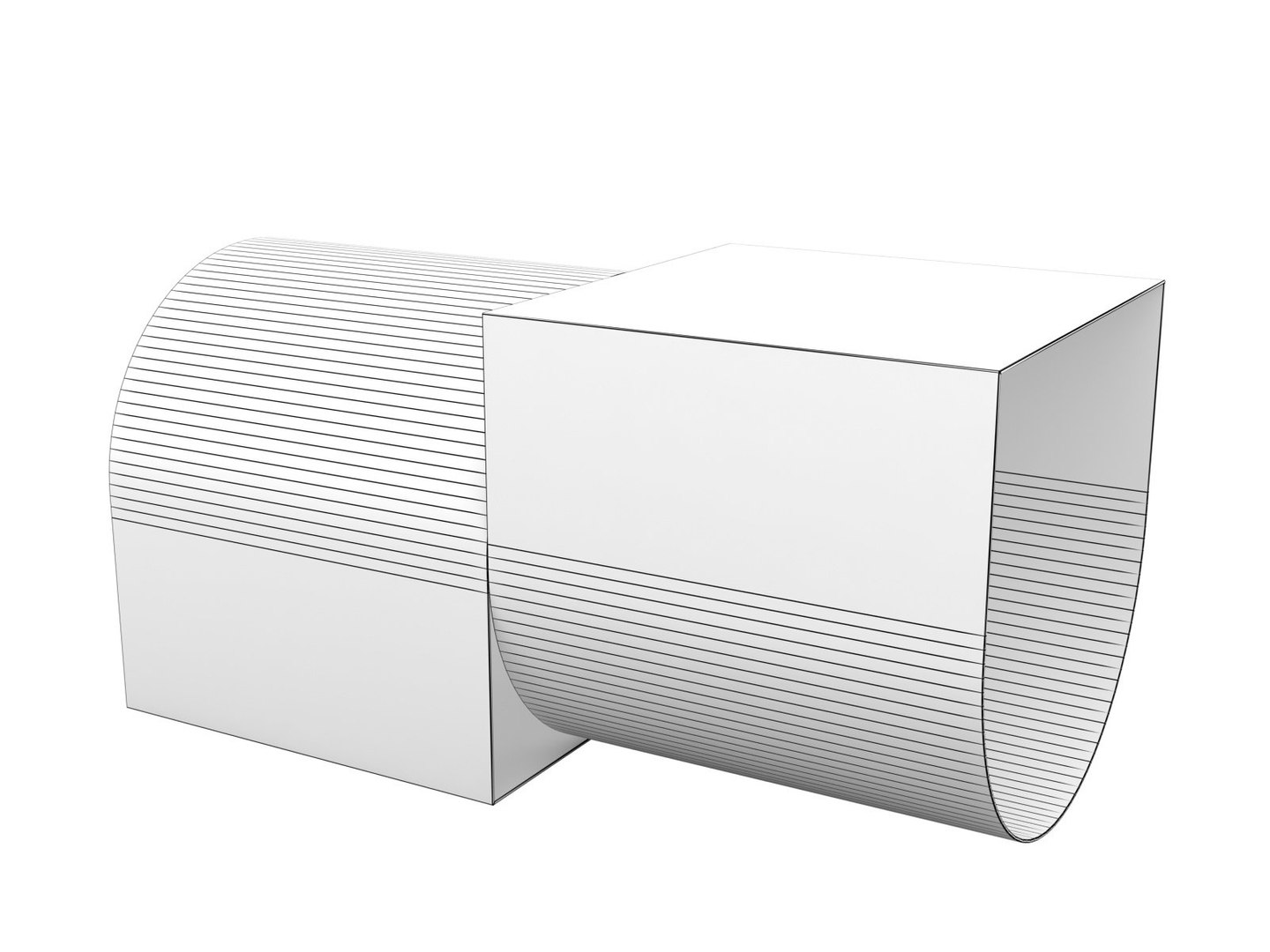 3D U Bench Model - TurboSquid 1162404