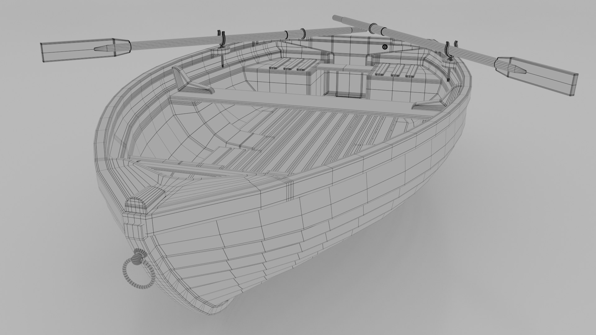 3D Rowing Boat - TurboSquid 2240665