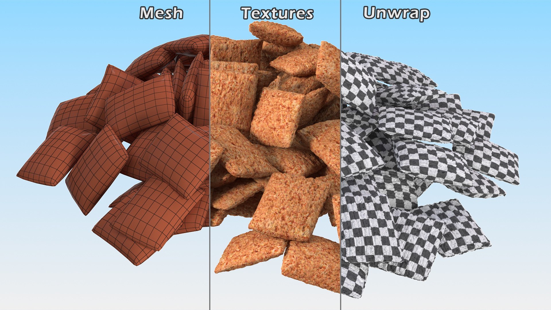 Chocolate Cereal Pillow Flakes Pile 3D model https://p.turbosquid.com/ts-thumb/vc/aFJjRd/Gb/chocolatecerealpillowflakespile3dmodel012/jpg/1624381488/1920x1080/fit_q87/026d647944b32f53ac5ee130a04405b24d86fe45/chocolatecerealpillowflakespile3dmodel012.jpg