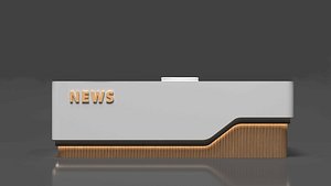 3D news desk