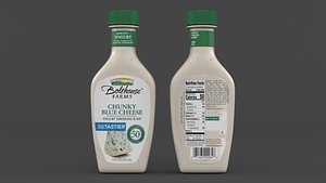 3D Yogurt Dressing and Dip model