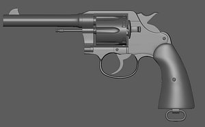 3D revolver colt 1917