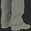 European Businessman with Hair 3D Model