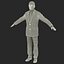 European Businessman with Hair 3D Model